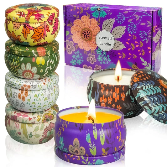 6 Pack Candle Gift Sets,for Home Scented Candles