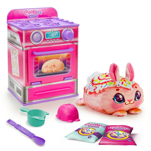Cookeez Makery Cinnamon Treatz Pink Oven, Scented, Interactive Plush, Styles Vary