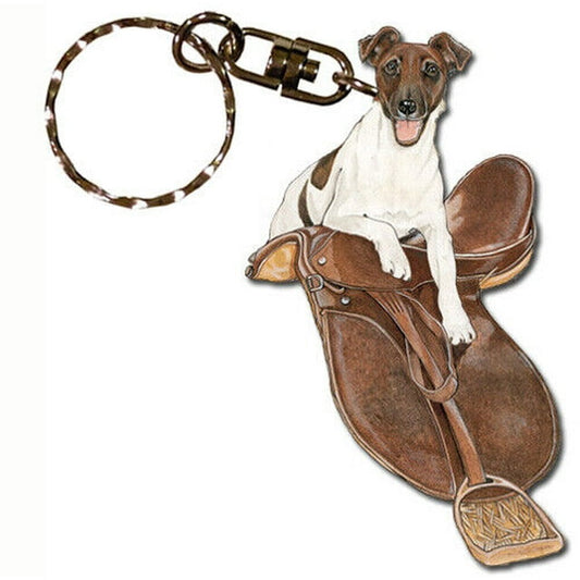 Fox Terrier Smooth Keychain, Souvenir Key Holder